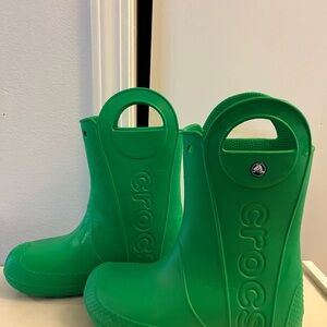 Crocs Green Rain Boots